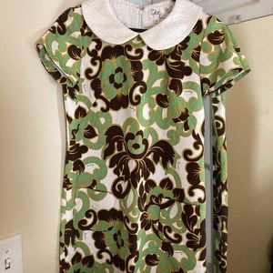 Milly size 2 green and white dress